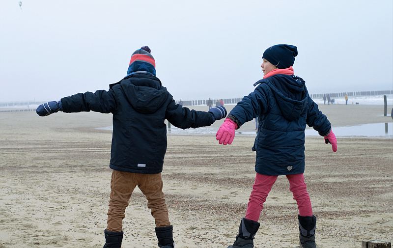 Zeeland im Winter mit Kindern: Domburg Strand